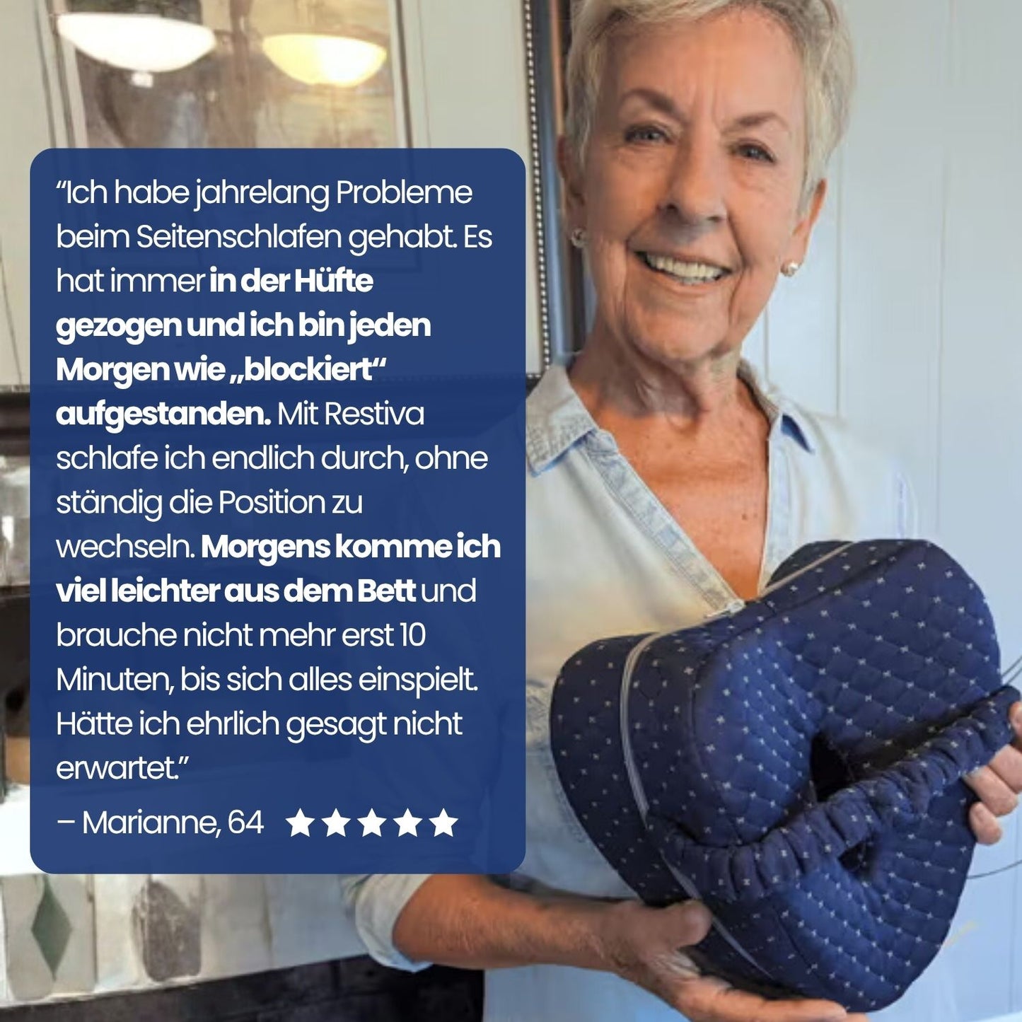 Restiva Orthopädisches Seitenschläfer-Kissen